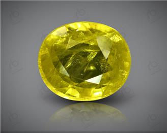 Natural Heated & Treated Yellow Sapphire Certified 4.23 carats (DIN 84670 )
